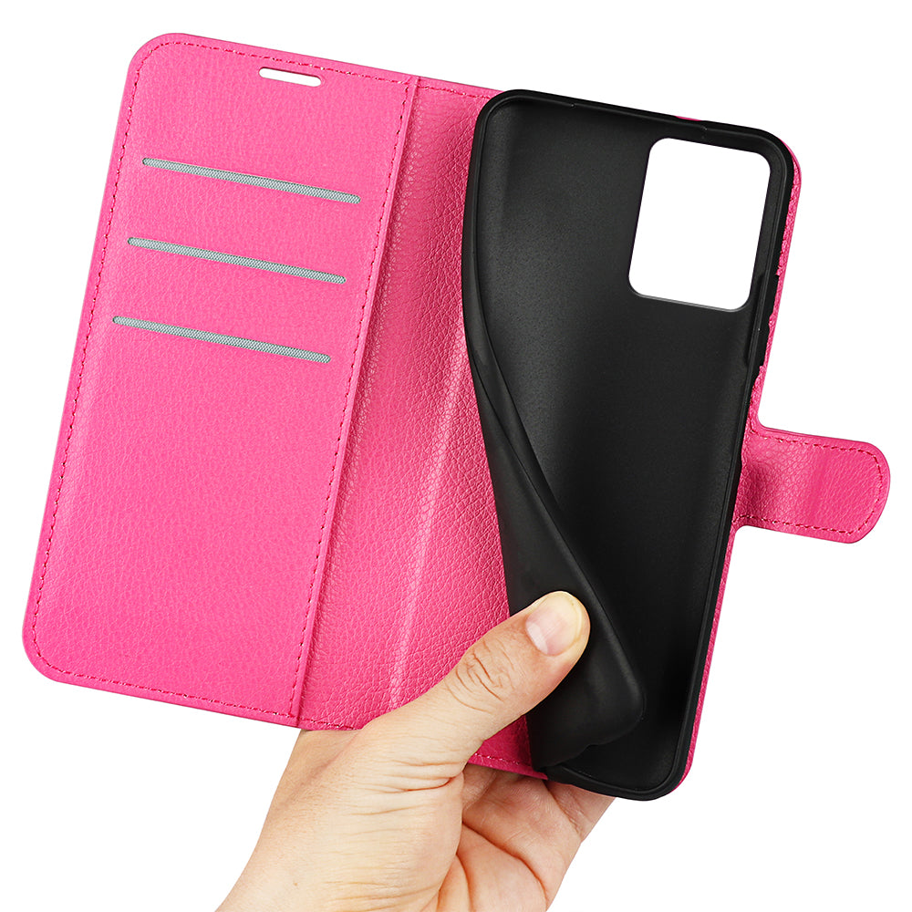 For Motorola Moto G13 4G Protective Phone Case Litchi Texture PU Leather Cell Phone Cover with Stand Wallet For Motorola Moto G13 4G Protective Phone Case Litchi Texture PU Leather Cell Phone Cover with Stand Wallet